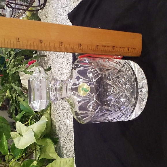 Waterford Lead Crystal Small Decanter with Gemstone Cut Top - Lismore Pattern - Picture 5 of 5